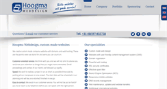 Desktop Screenshot of hoogmawebdesign.com
